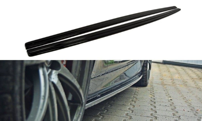 Zijskirts Diffusers BMW 5 F10/ F11 M-POWER/ M-PACK Glanzend Zwart