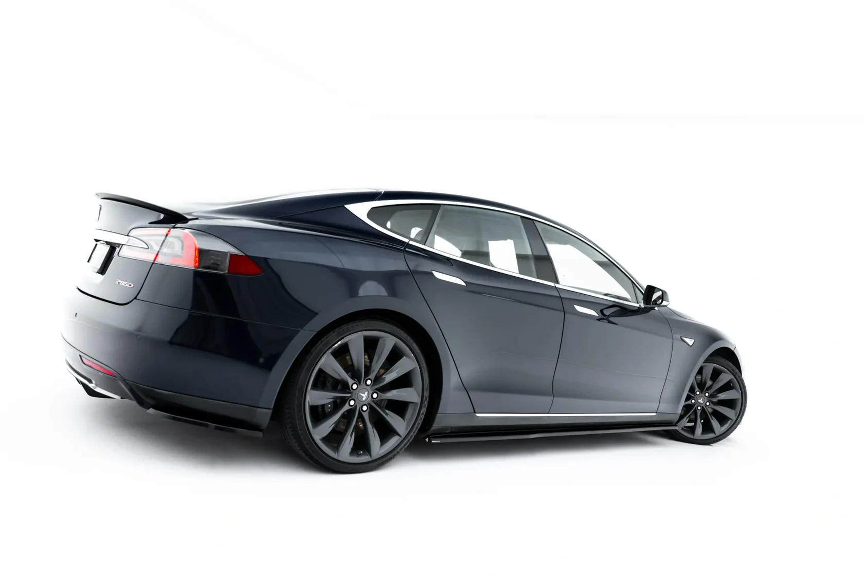 Zij Skirts Diffuser V.2 Tesla Model S Mk1 Maxton Glans Zwart