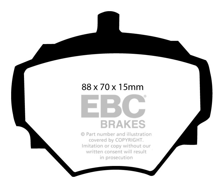 EBC Brakes VAUXHALL (OPEL) Victor 1.8 72-74 Remblokken voorzijde