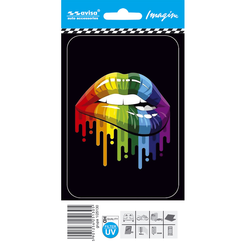 Auto Tattoo Sticker Mouth - 8,7x12,5cm