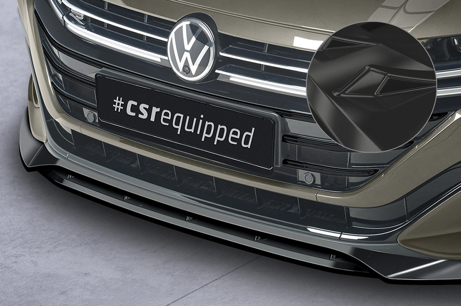 Voorspoiler VW Arteon R-Line Glans Zwart (2020–) CSR