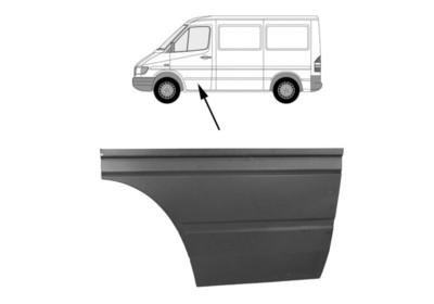 deurplaat, groot, links Mercedes Sprinter, 1995-2006