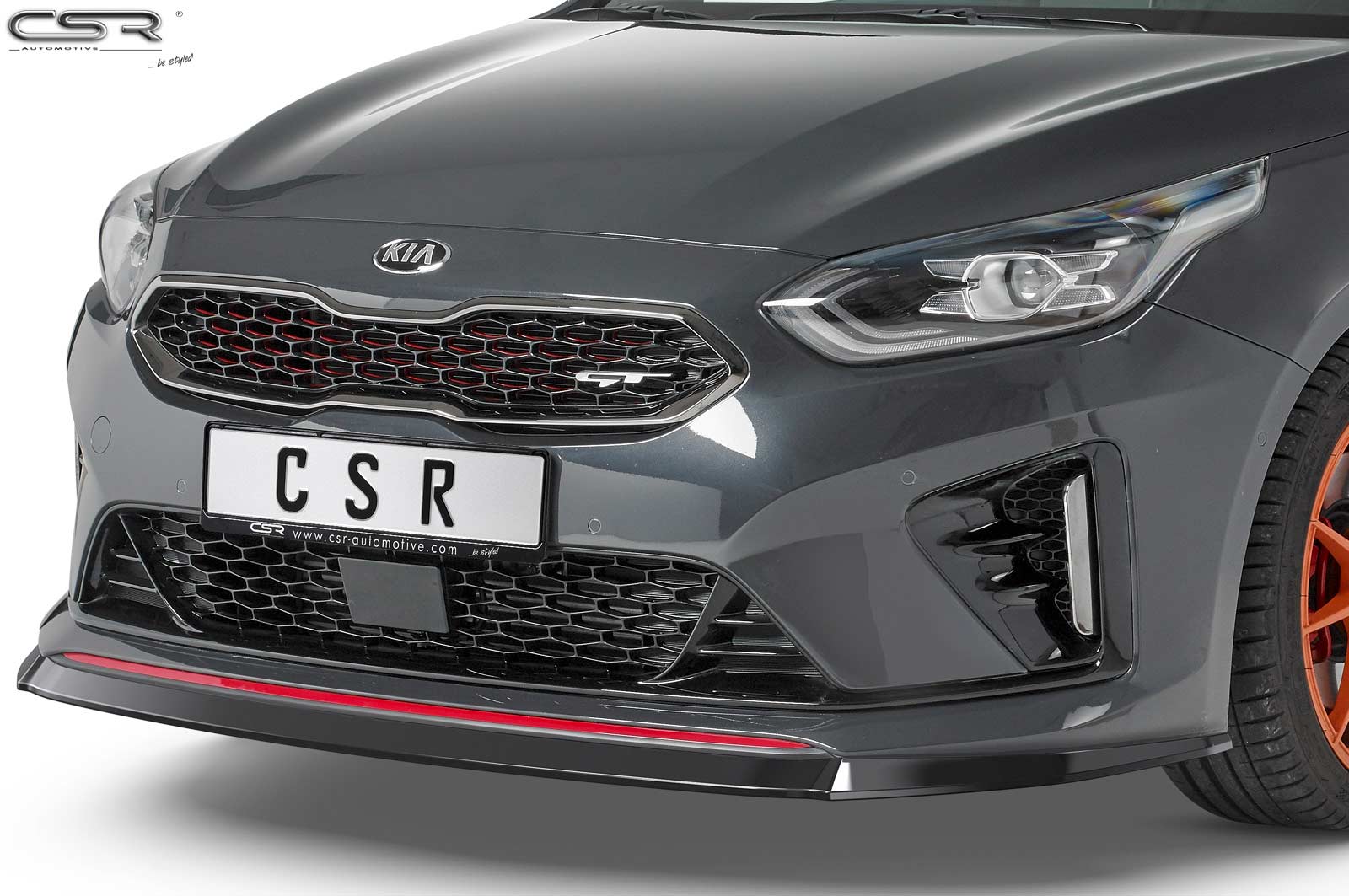 Voorspoiler Kia Ceed (CD) GT CSR Glans Zwart