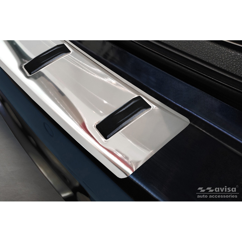 RVS Achterbumperprotector  BMW 3-Serie (F31) Touring (incl. M-Pakket) 2012-2015 & Facelift 2015-2019 'STRONG EDITION'