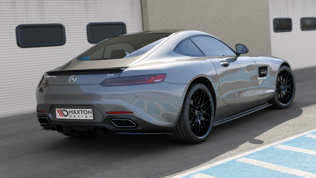 Achter Zij Splitters Mercedes AMG GT / GT S C190 Glans Zwart