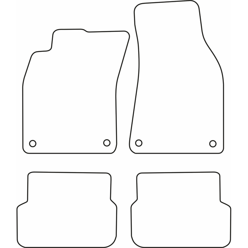 Automatten Velours  Audi A6 2007-2010
