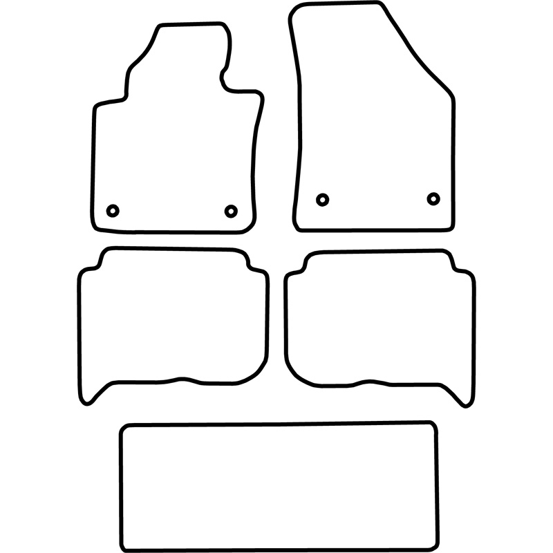 Automatten  Volkswagen Touran 2003-2007 (7-Personen)