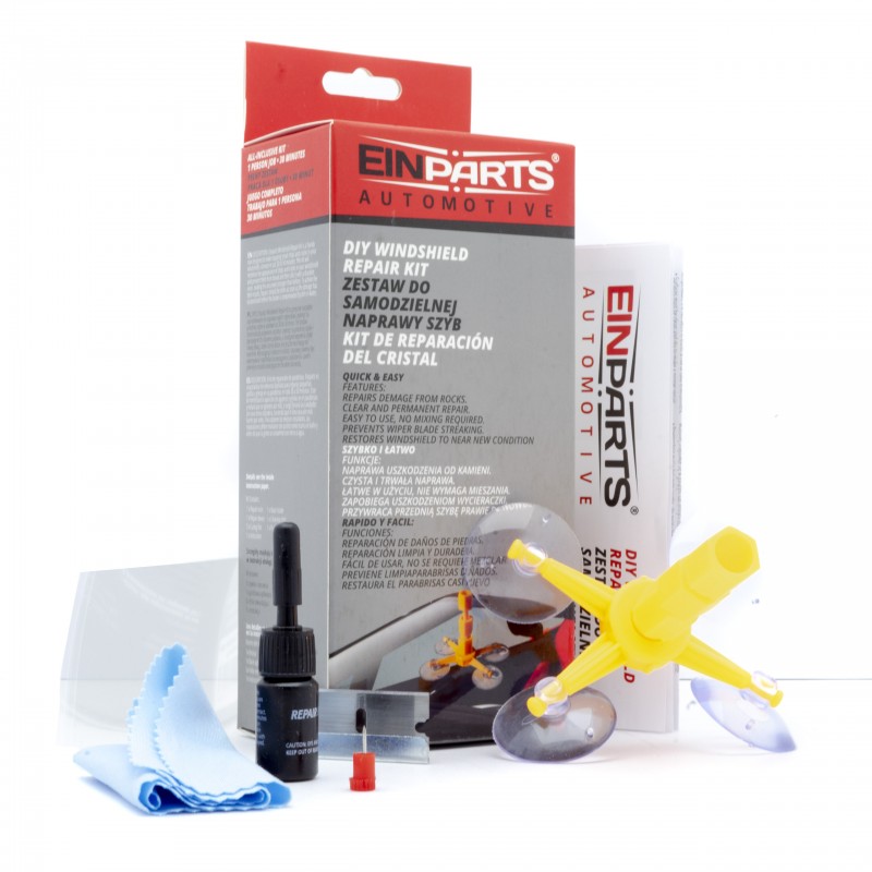 Raam reparatie set met suction cup voor autoruit