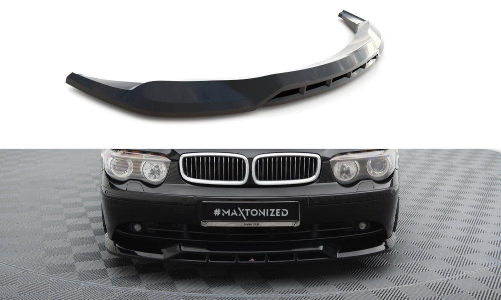Voorspoiler BMW 7 Serie E65 Maxton Glans Zwart