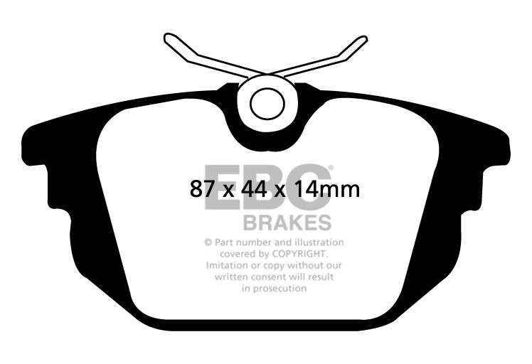 EBC Brakes ALFA ROMEO Alfa 155 2.5 TD 96-98 Remblokken achterzij