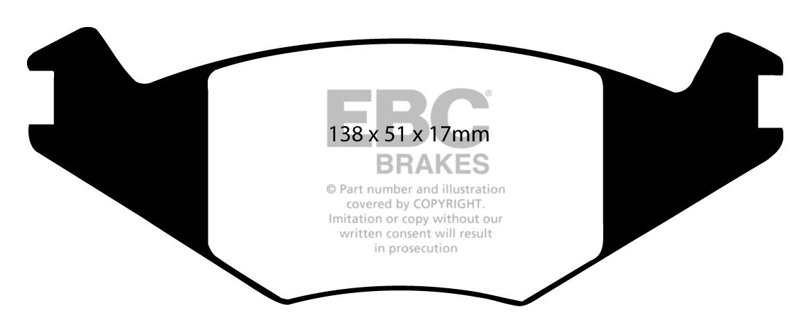 EBC Brakes SEAT Cordoba 1.4 95-99 Remblokken voorzijde greenstuf