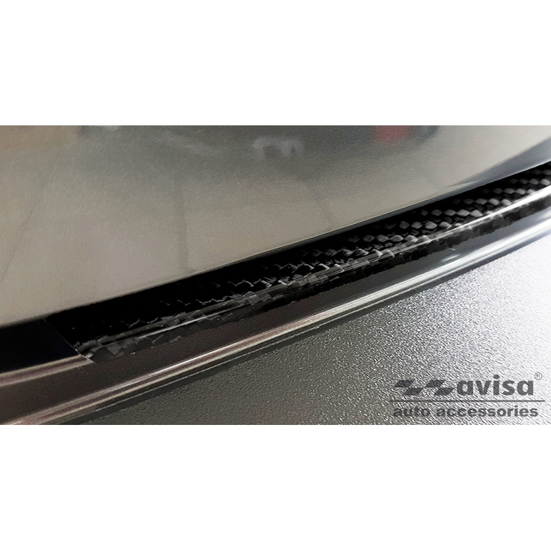 Echt 3D Carbon Achterbumperprotector  Mazda CX-30 2019- 'Ribs'