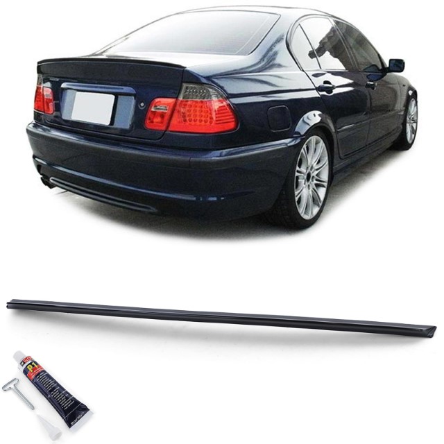 Achterklep spoiler BMW 3-serie E46 Sedan 98-05 Glanzend zwart