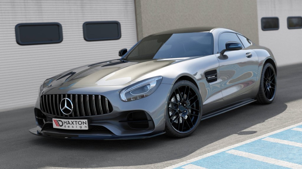 Zijskirts Mercedes AMG GT / GT S C190 Glans Zwart