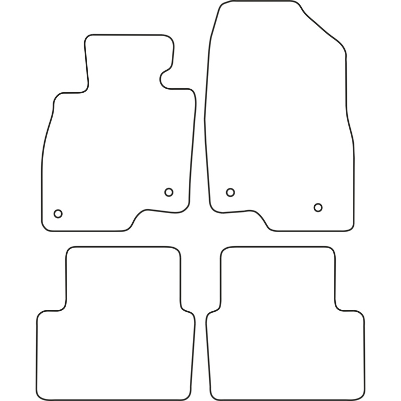 Automatten Velours  Mazda 3 2013-2018