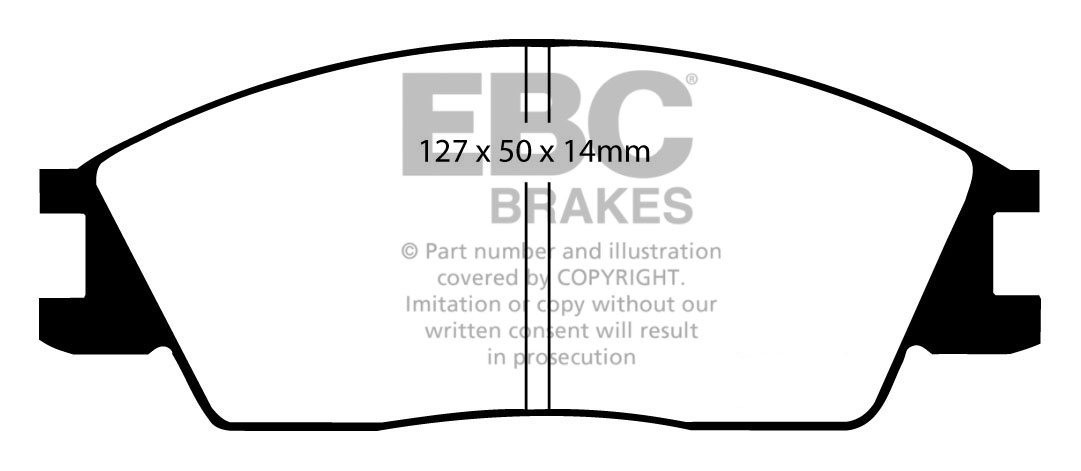 EBC Brakes HONDA Accord 1.8 (AD) 84-86 Remblokken voorzijde
