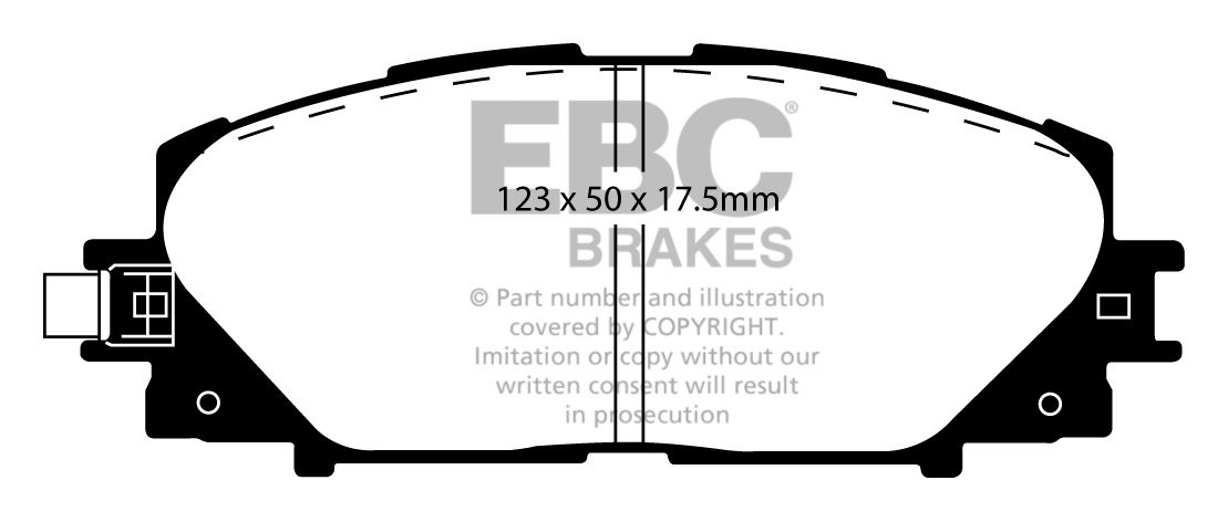 EBC Brakes TOYOTA Yaris 1.8 (ZSP90) 2006-2011 Remblokken voorzij