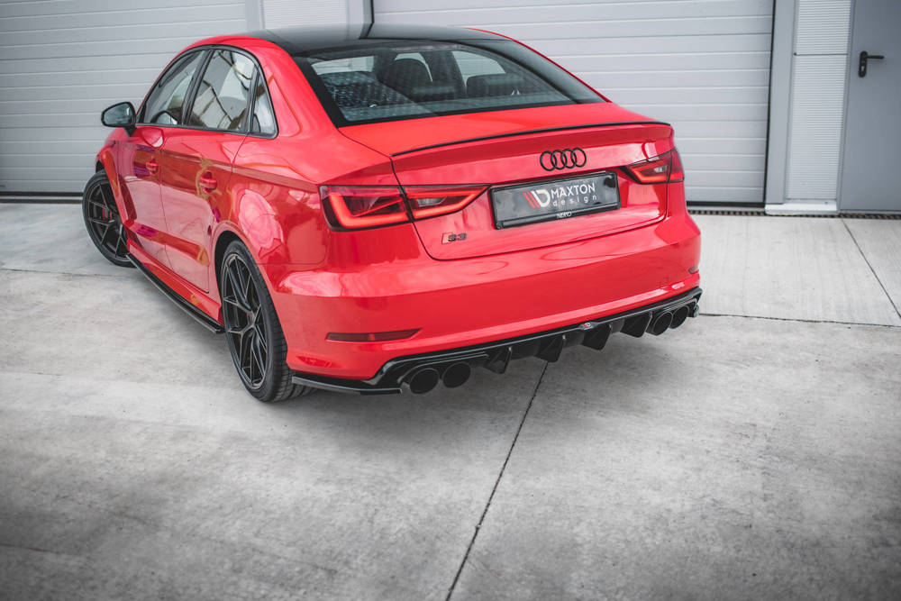 Diffuser Audi S3 8V Limousine Maxton Glans zwart