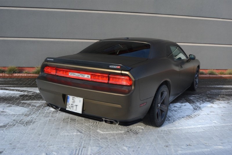 Achterzij Spoilers Dodge Challenger MK3. Phase-I SRT8 Glanzend Zwart