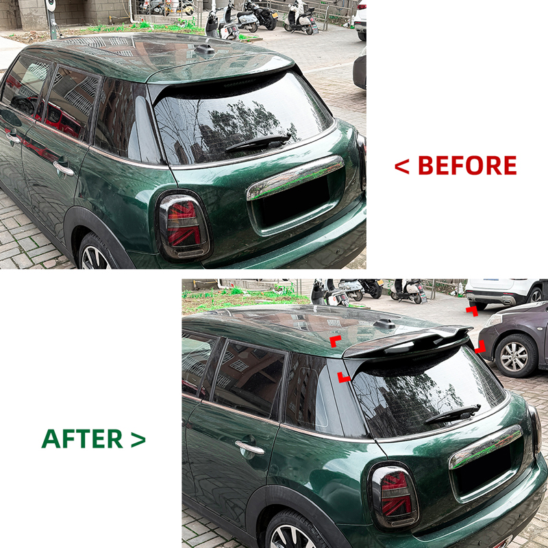 Dakspoiler 'JCW-Look'  Mini F55/F56 One/Cooper/S 2013-2024 excl. JCW/GP (ABS Glanzend zwart)