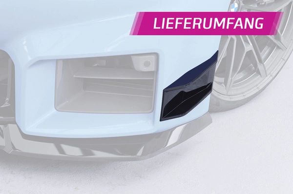 Performance Flaps Glanzend Zwart BMW M2 G87 Coupé – CSR Automotive Racing Canards met ABE