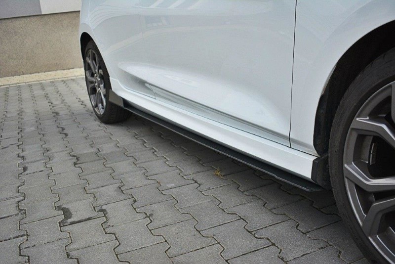 Zijskirts Diffusers Ford Fiesta Mk8 ST / ST-Line Racing V.1 Glanzend Zwart