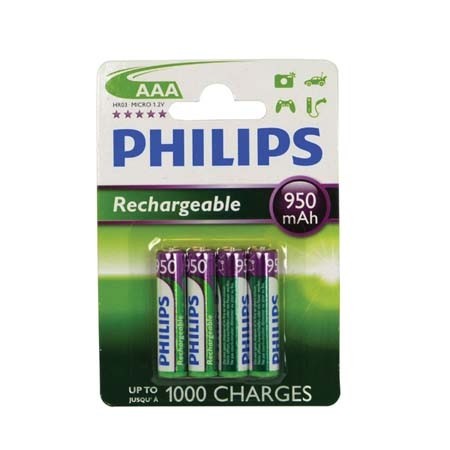 Philips multilife 4 x NiMH AAA 950 mAh
