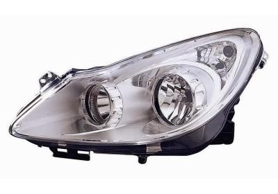 koplamp, Valeo, H7+H1, elektr verstelb, rechts Opel Corsa D, 200