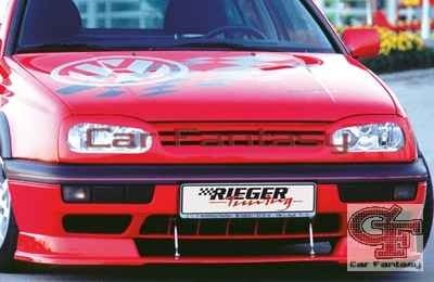 Stabilisatoren gepolijst Voorspoiler gecentreerd VW Golf III Rieg