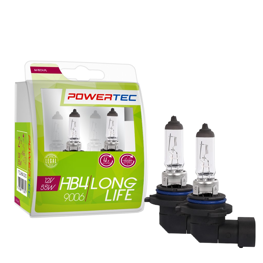 HB4 lampen Powertec Long Life HB4 12V DUO