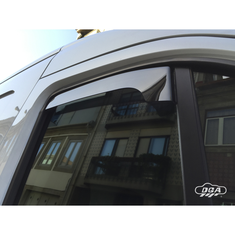DGA Zijwindschermen  Renault Master III & Opel Movano B & Nissan NV400 2010-2024 (2-delig / kort)