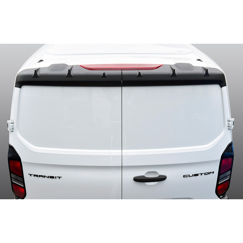 RGM Dakspoiler   Ford Transit Custom / Tourneo Custom 2023- (modellen met achterdeuren) - Zwart (ABS)
