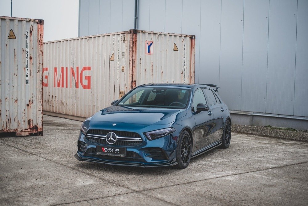 Zijskirts Mercedes A Klasse W177 A35 AMG Glans Zwart
