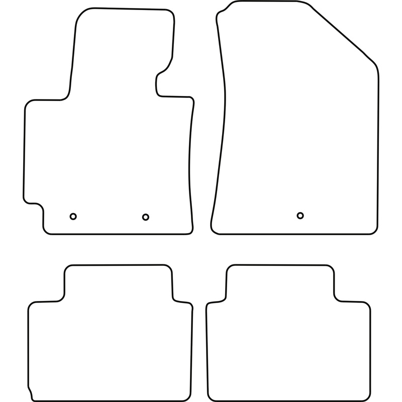 Automatten Velours  Kia Soul II 2014-2019