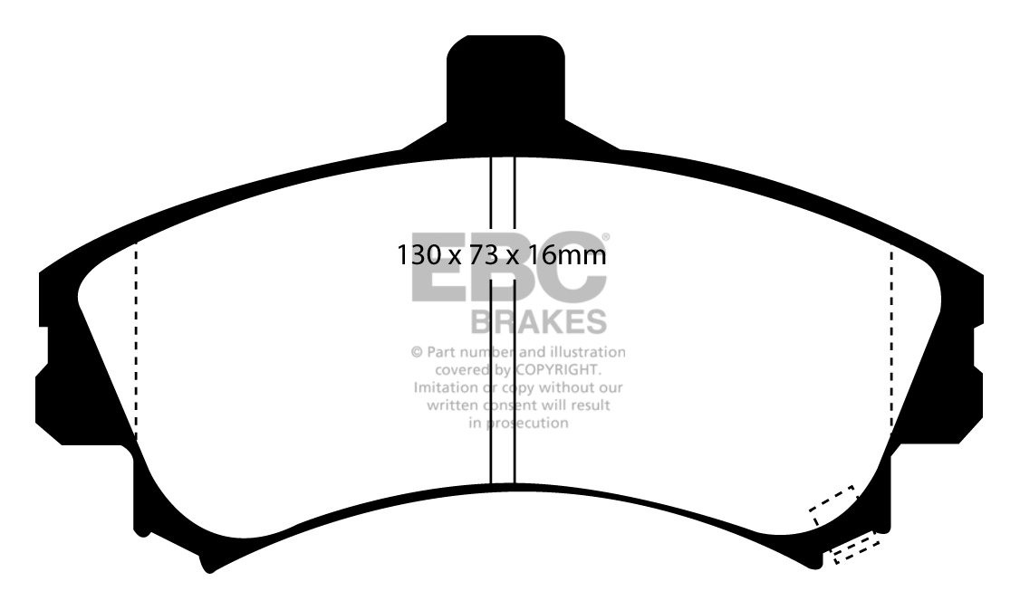 EBC Brakes VOLVO S40 1.8 95-98 Remblokken voorzijde greenstuff