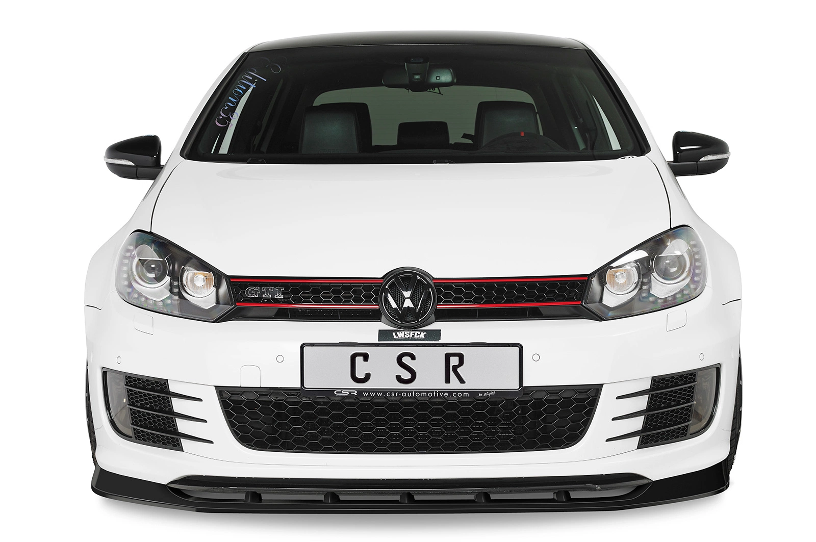 Voorspoiler VW Golf 6 GTI Edition 35 Glans Zwart – 05/2011–11/2012