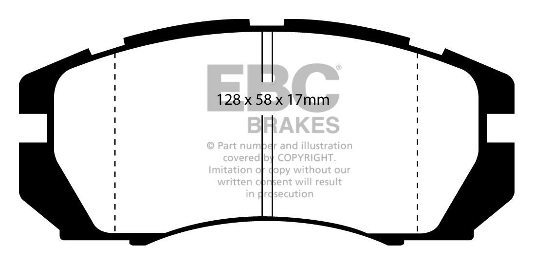 EBC Brakes SUBARU Impreza 2.0 Turbo 94-96 Remblokken voorzijde y