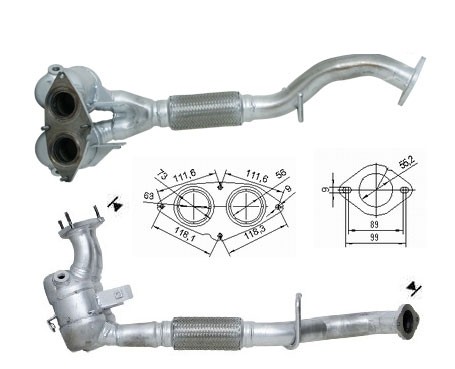Alfa Romeo 147 2.0i 16V 1970 cc 110 Kw / 150 cv AR32310 Magnaflo
