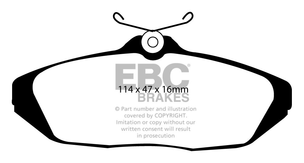 EBC Brakes FIAT 131 1.6 81-82 Remblokken voorzijde greenstuff