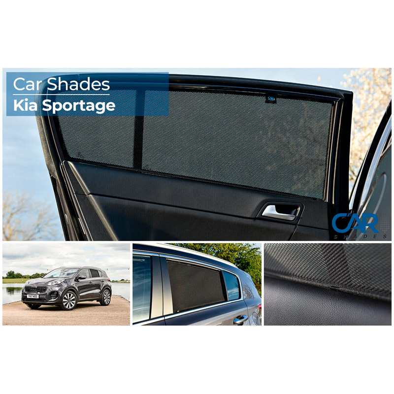 Set Car Shades (achterportieren)  Kia Sportage 5 deurs 2016-2018 (2-delig)