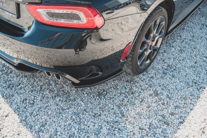 Achterzij Spoilers Fiat 124 Spider Abarth Glanzend Zwart