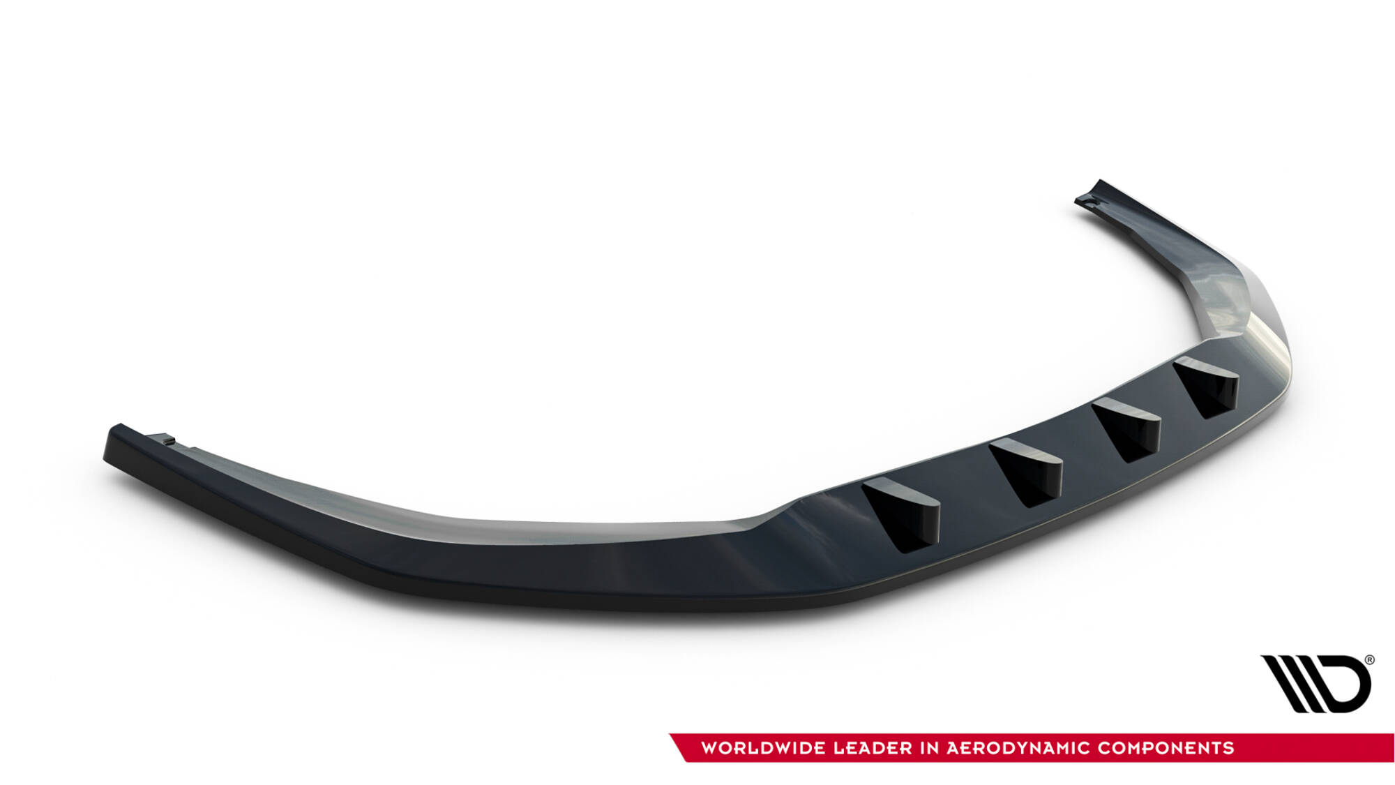 Voorspoiler V.1 Audi S8 / A8 S-Line D5 Facelift Maxton Glanzend zwart