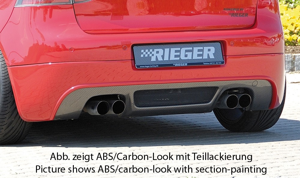 Achterbumper Diffusor VW Golf V GT/GTI Rieger