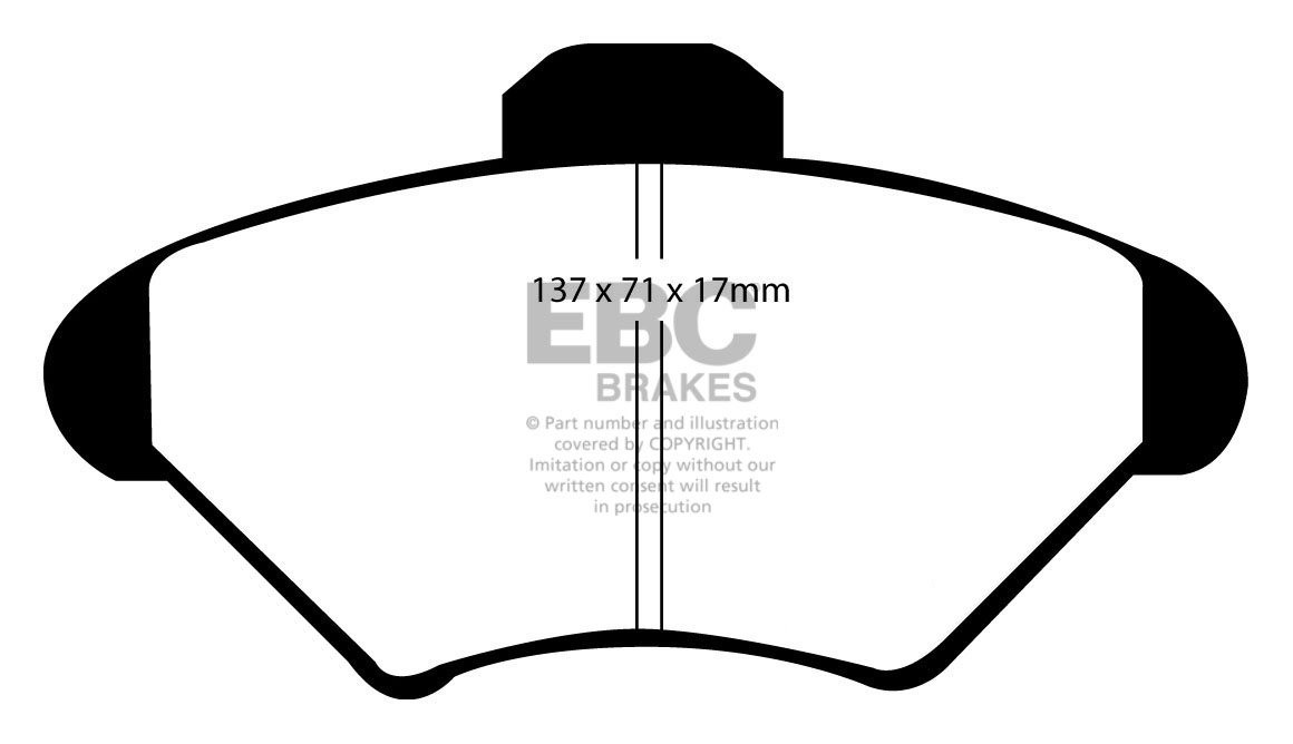 EBC Brakes FORD Thunderbird 3.8 93-98 Remblokken voorzijde yello