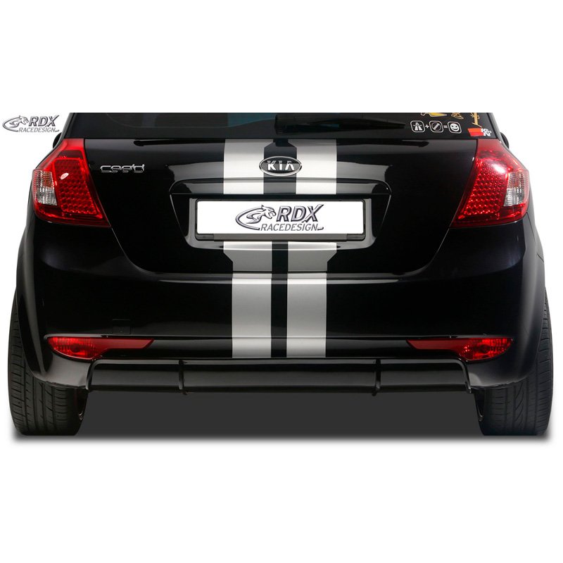 Achterskirt 'Diffusor'  Kia Cee'd ED HB 2007-2012 (ABS zwart glanzend)