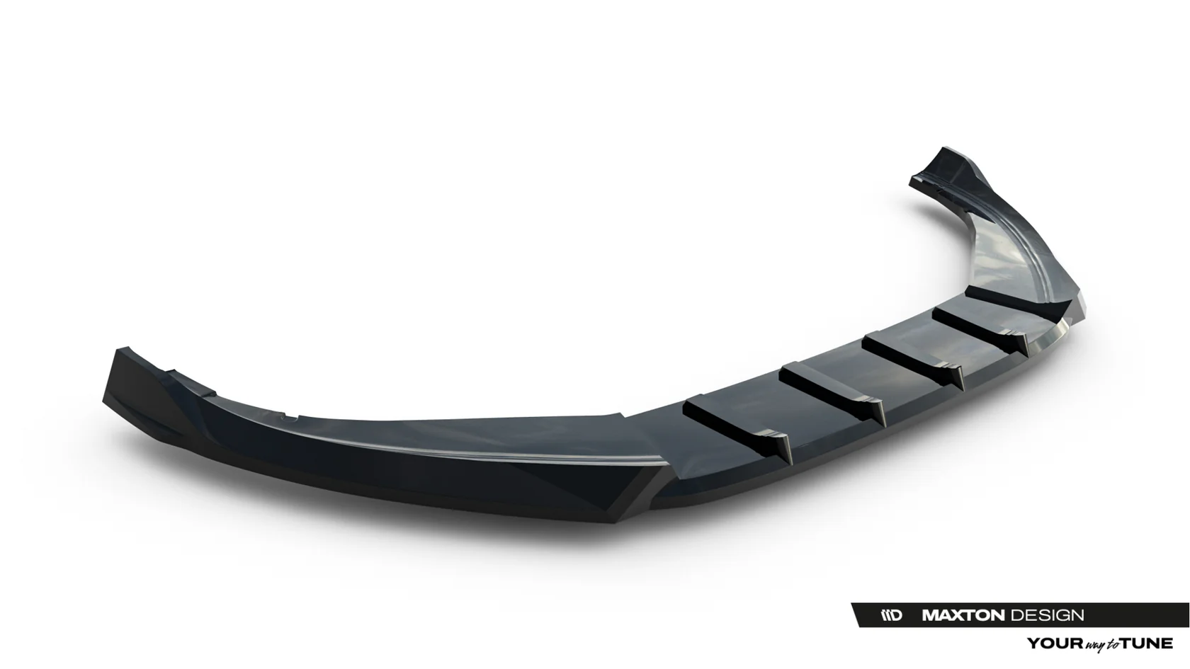 Volkswagen Tayron R-Line Mk1 Voorspoiler V.2 Glans Zwart