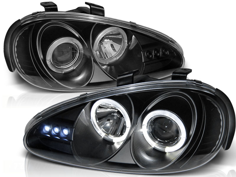 Koplampen met Angel Eyes ringen Mazda MX-3 Zwart