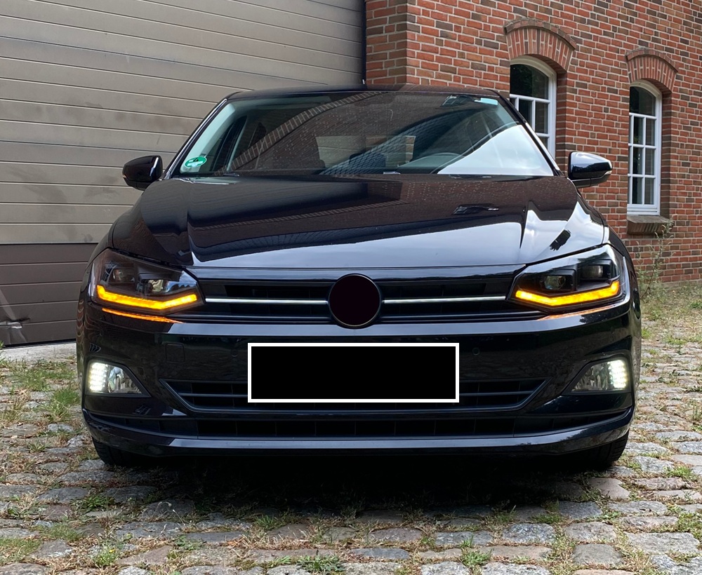 Koplampen VW Polo VI 2G 17-20 LED Dynamic Zwart