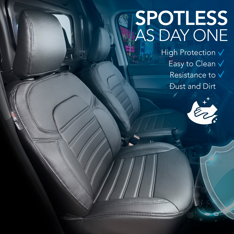New York Design Kunstleder Stoelhoezenset 1+1  Mercedes Vito 2014-