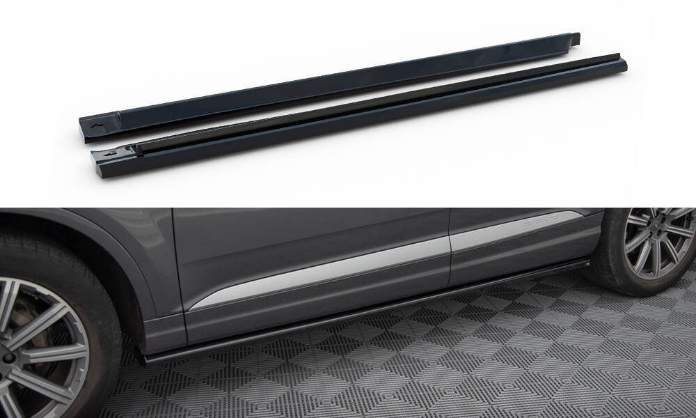 Zijskirts Audi Q7 4M Maxton Glans Zwart